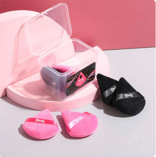 MISS LIL USA Powder Puff Set Black & Pink