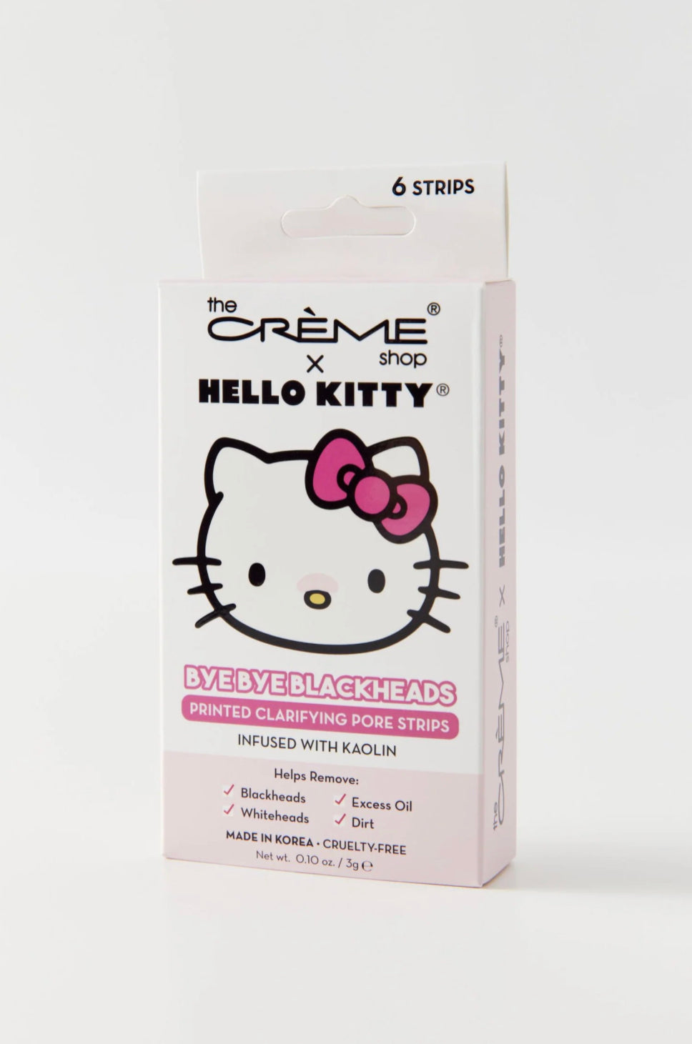 Hello Kitty Bye Bye Blackheads Nose Pore Strips (Set of 6)