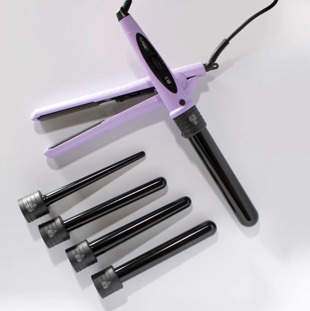 JUEGO DE CABELLO DE 6 PIEZAS MORADO